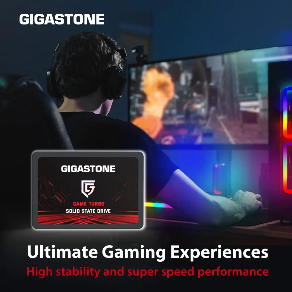 Gigastone 128GB Game Turbo SSD 2-Pack | Up to 500MB/s with SLC Caching for Gaming & PC - view 5
