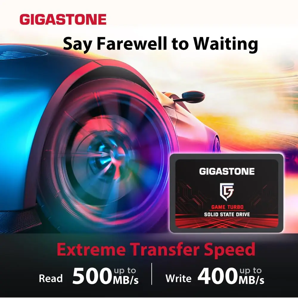 Gigastone 128GB Game Turbo SSD 2-Pack | Up to 500MB/s with SLC Caching for Gaming & PC - view 3