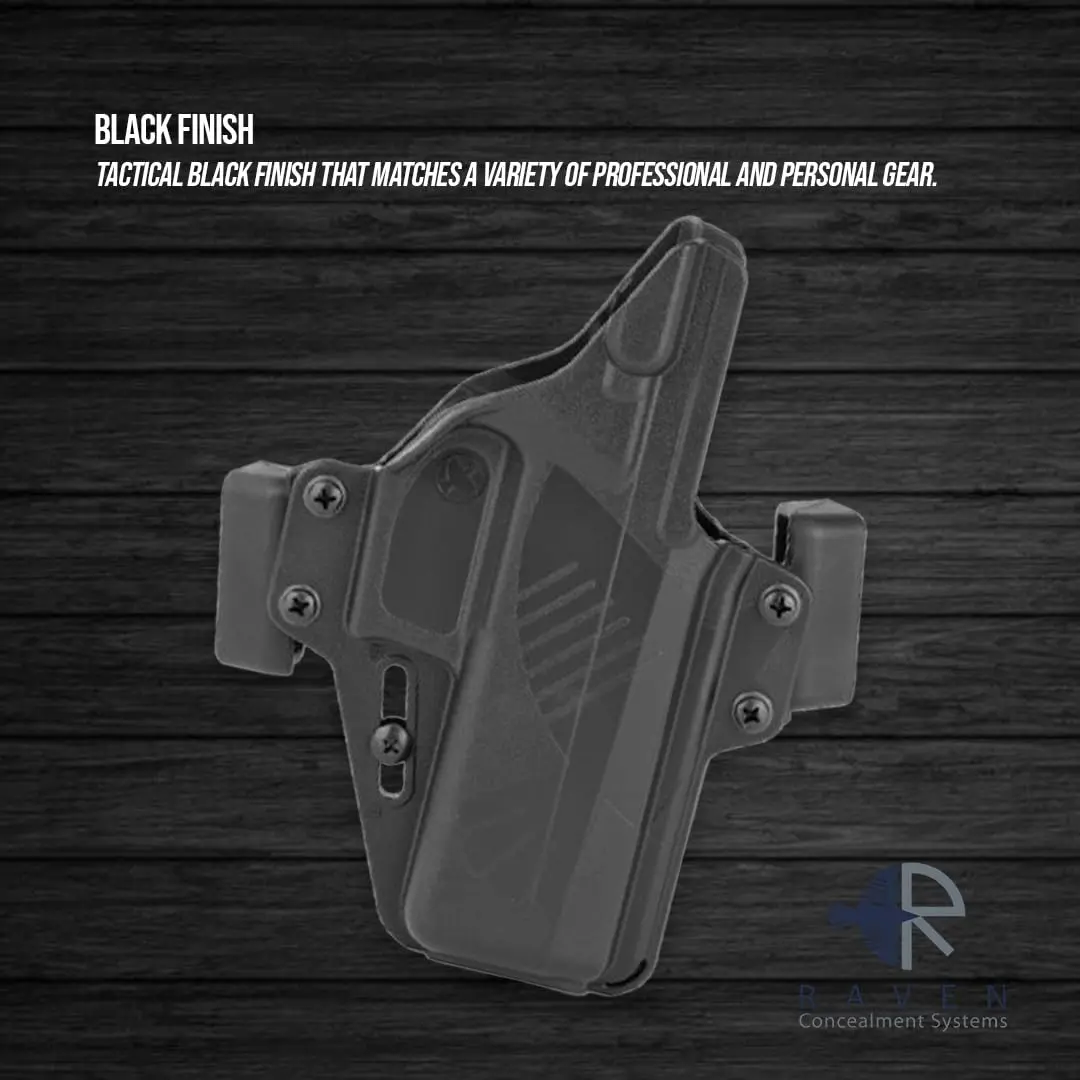 Raven Concealment Systems Perun Gun Holster Compatible with Glock 48 | Black Finish, Ambidextrous, OWB | PXG48-FBM - view 6