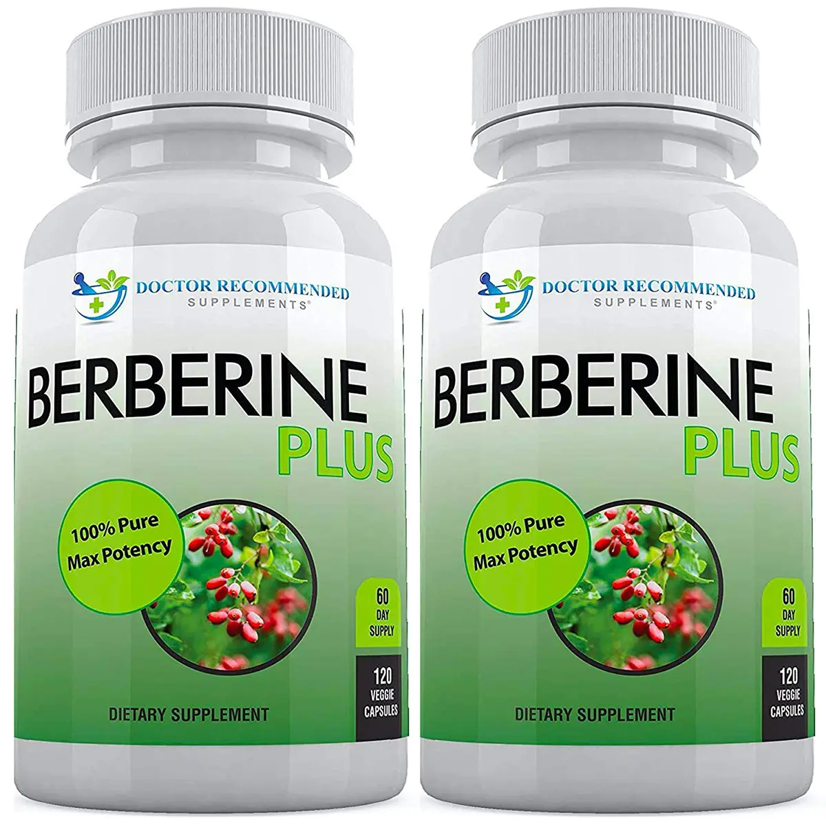 DOCTOR RECOMMENDED SUPPLEMENTS Berberine Plus 1200mg | 120 Veggie Capsules for Healthy System - main product image