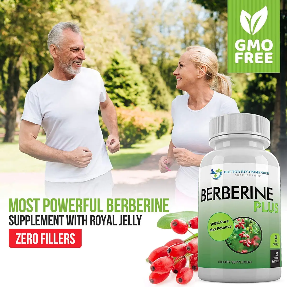 DOCTOR RECOMMENDED SUPPLEMENTS Berberine Plus 1200mg | 120 Veggie Capsules for Healthy System - view 5