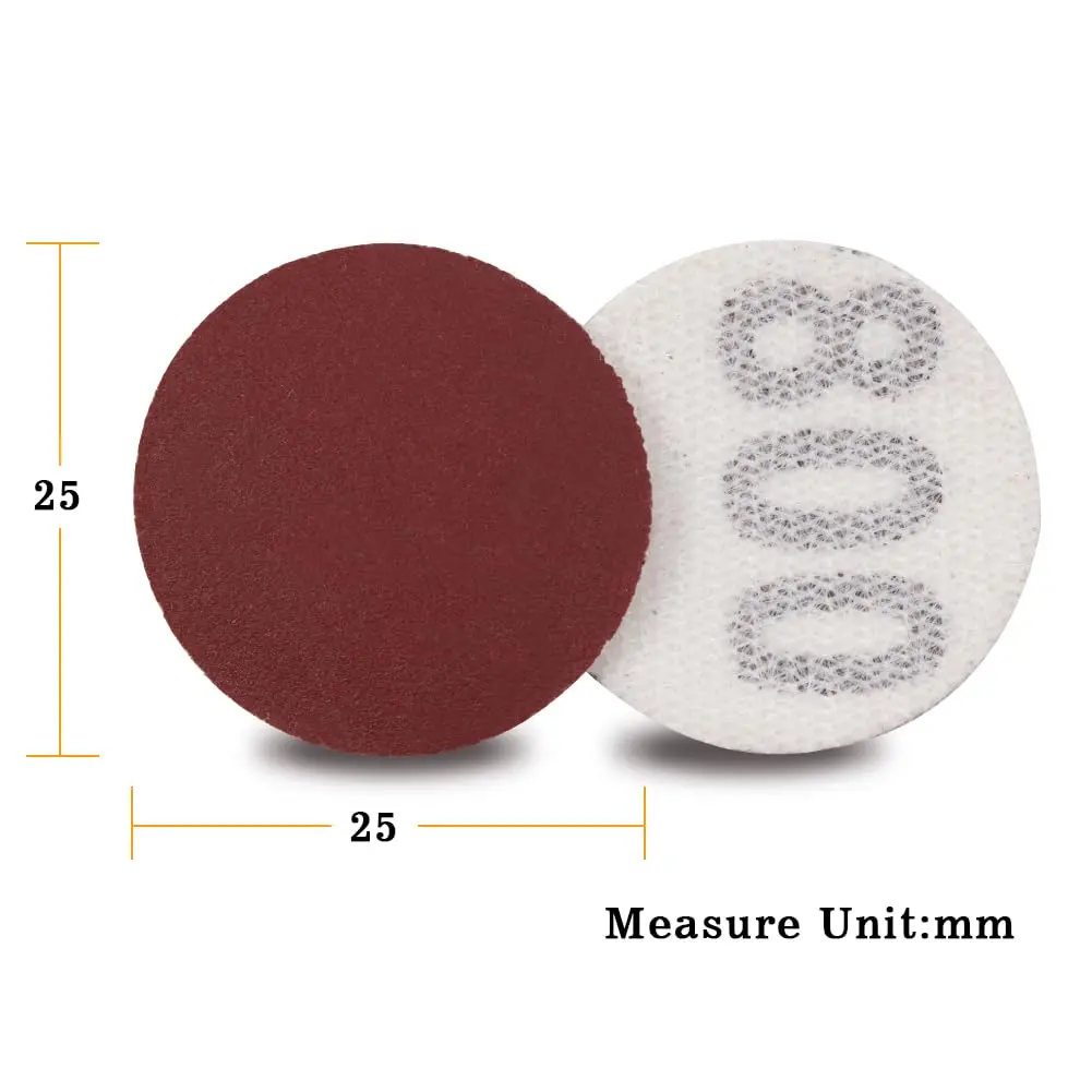 SPEEDWOX 1 Inch 800-Grit Hook & Loop Sanding Discs | Fine Aluminum Oxide for Precision Finishing - view 5