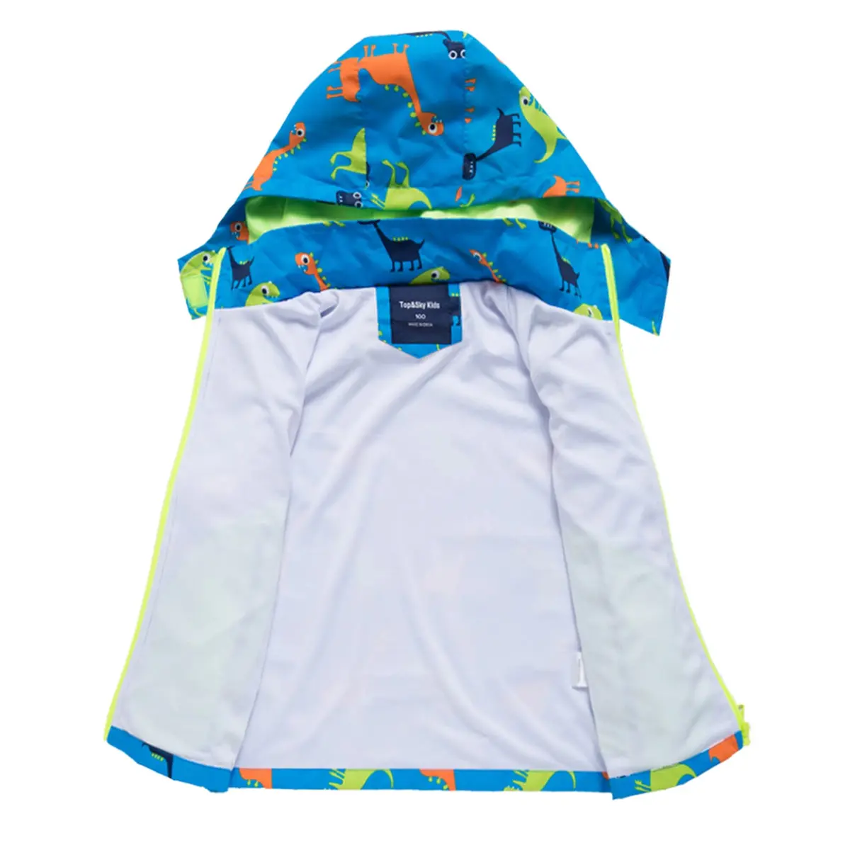 IjnUhb Waterproof Hooded Jacket for Boys & Girls 6-7 Years | Windproof & Rainproof Outdoor Coat - view 4