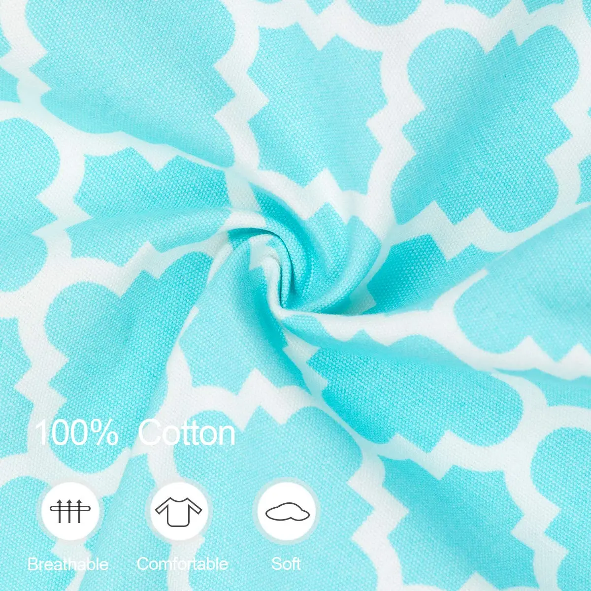 LessMo Kitchen Apron 65 x 85 cm | Adjustable Cotton Chef Apron for Kitchen & BBQ (Light Green) - view 2
