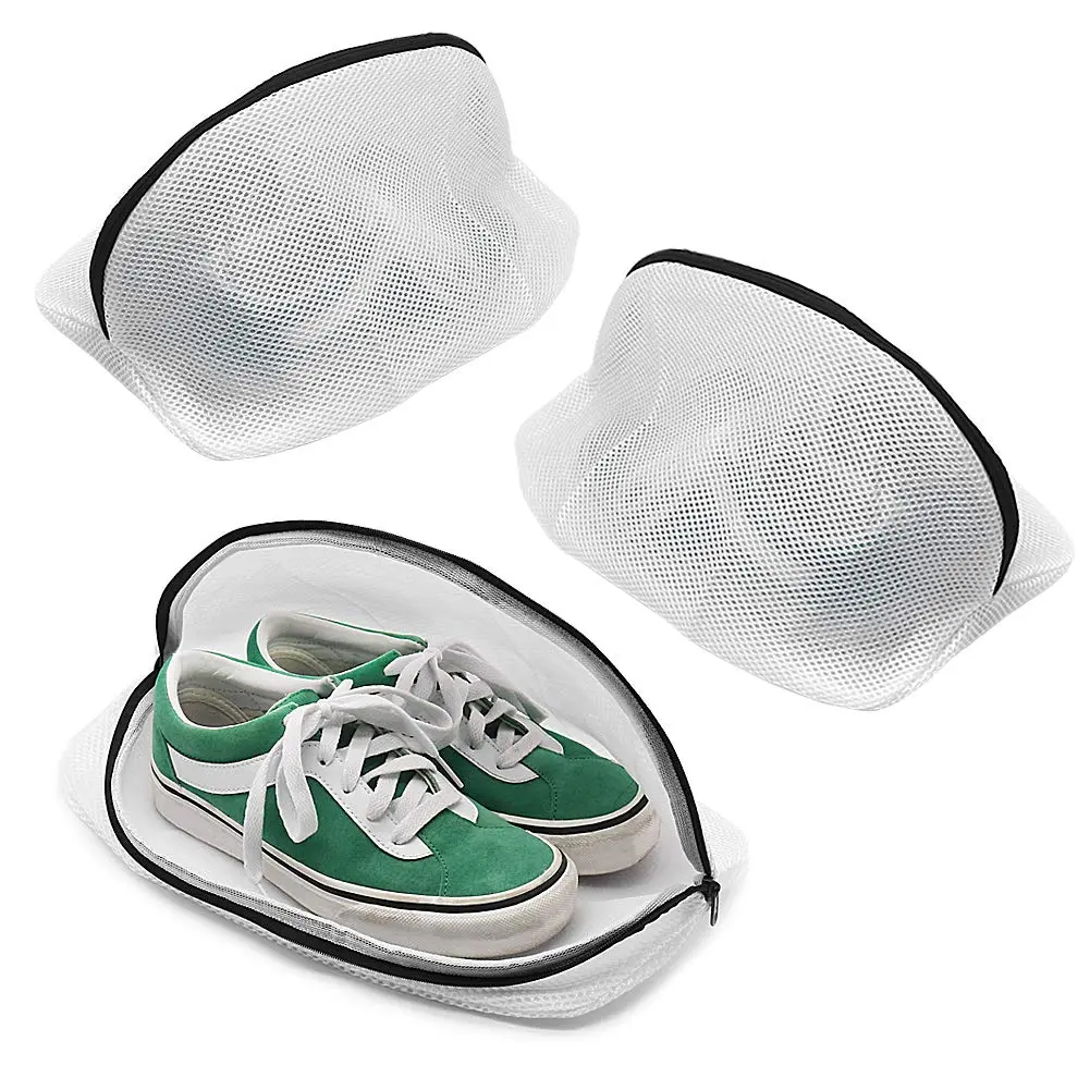 Tenn Well 3Pcs Mesh Laundry Bags for Shoes Sneakers Fits Size 12 | Breathable & Durable - main product image