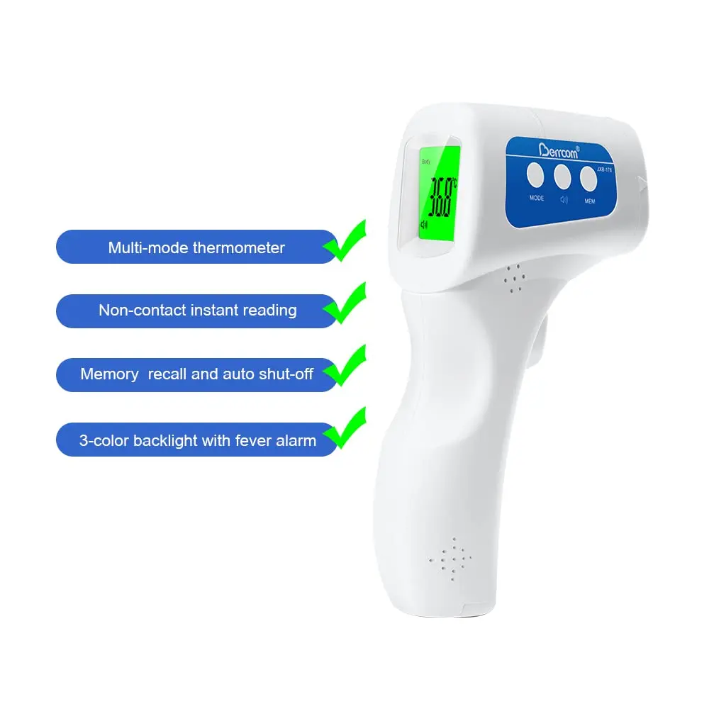 Berrcom Digital Infrared Forehead Thermometer 3 in 1 | Non Contact Fever Check for Kids & Adults - view 8