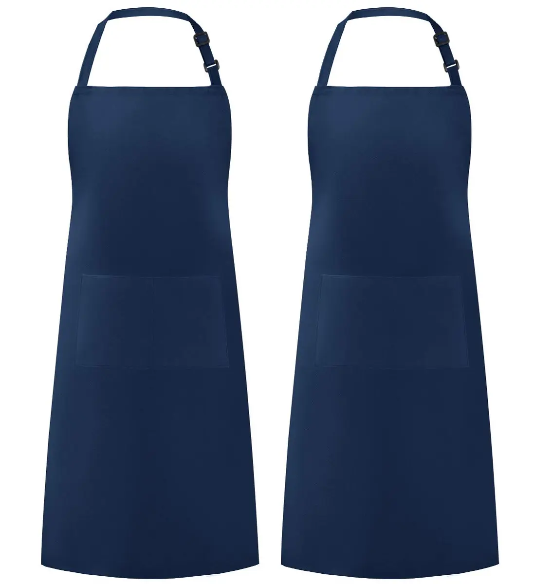 Syntus Nautical Blue Bib Apron 2-Pack | Adjustable, Water-Resistant, 2 Pockets - main product image