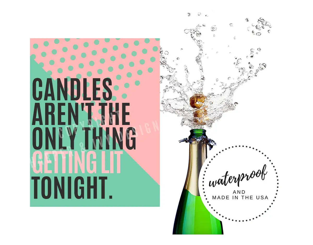 Harper & Ivy Designs 21st Birthday Wine Bottle Labels (6-Pack) | Chic Bday Gifts for Women - view 7