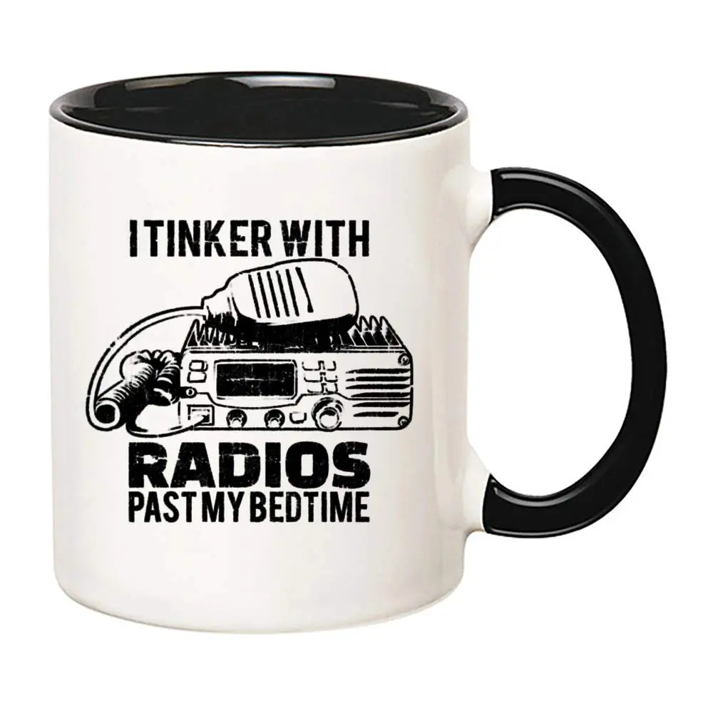 Saviola Amateur Radio Operator Mug - I Tinker With Radios Ham Coffee Cup, 11oz Novelty | Radio Enthusiast Gift - view 2