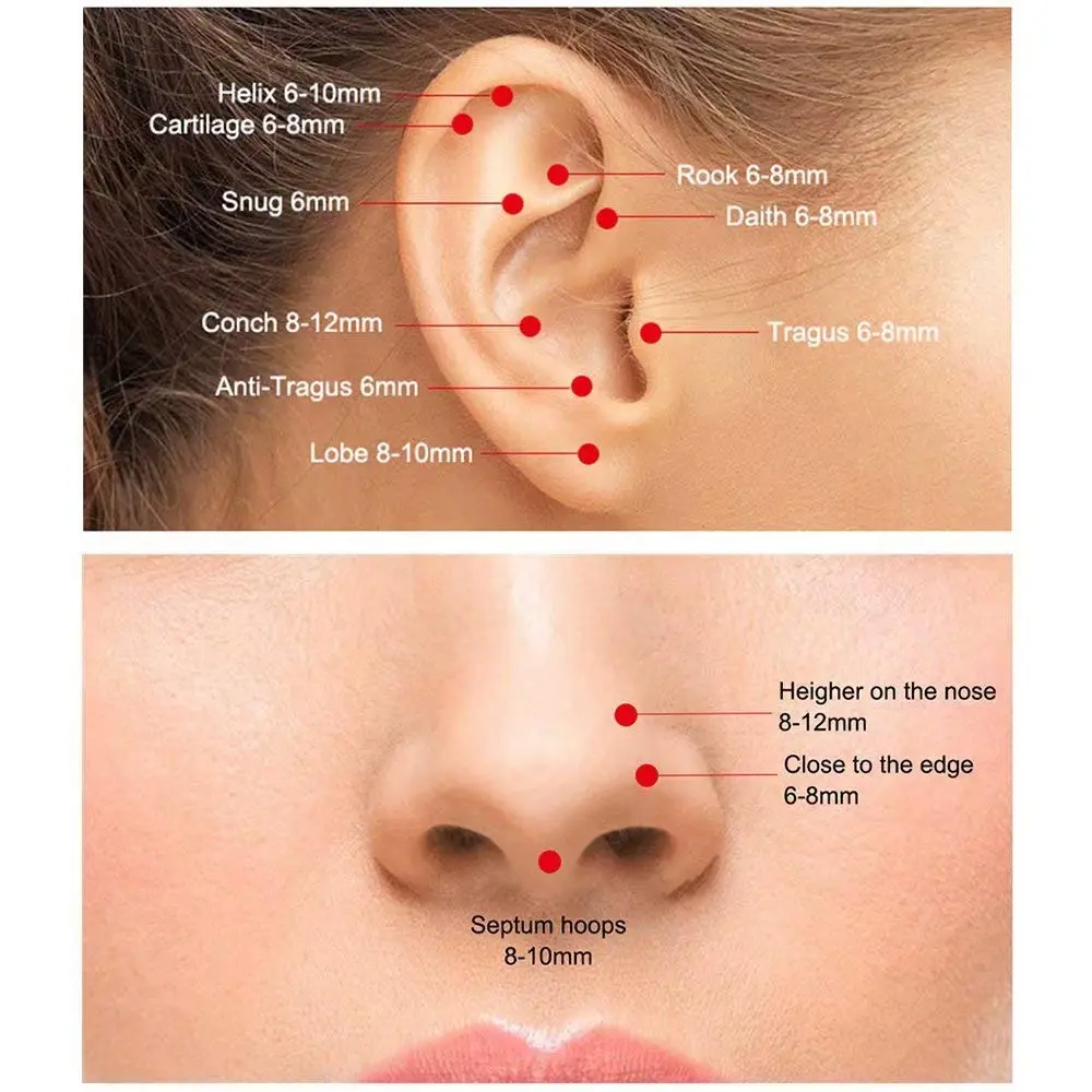 M MOOHAM Nose Rings for Women, 18g Silver Hoop, 9mm Inner Diameter | Hypoallergenic Surgical Steel Jewelry - view 6