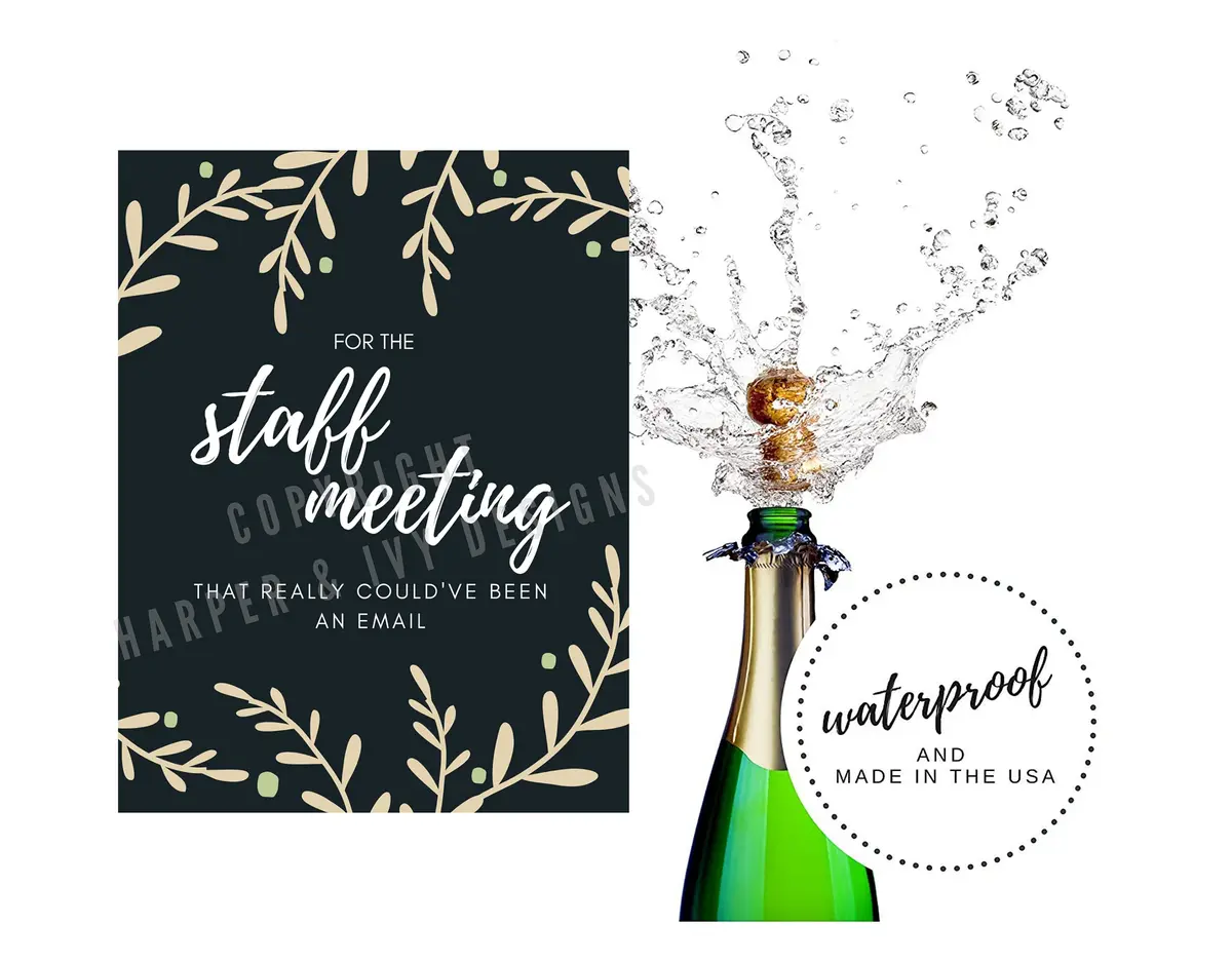 Harper & Ivy Designs Teacher Appreciation Wine Bottle Labels | Funny Gifts for Women & Teachers - view 6