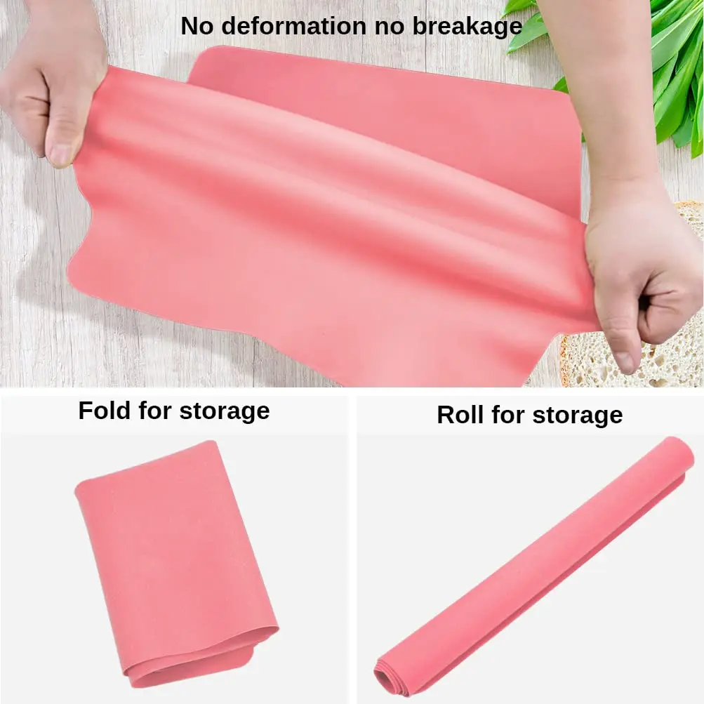 QPIX DIGITAL Extra Large Silicone Craft Mat 60x40 cm (23.62x15.75 inches) | BPA-Free Food-Grade Silicone for Kids Crafts, Baking, and Dining - view 5