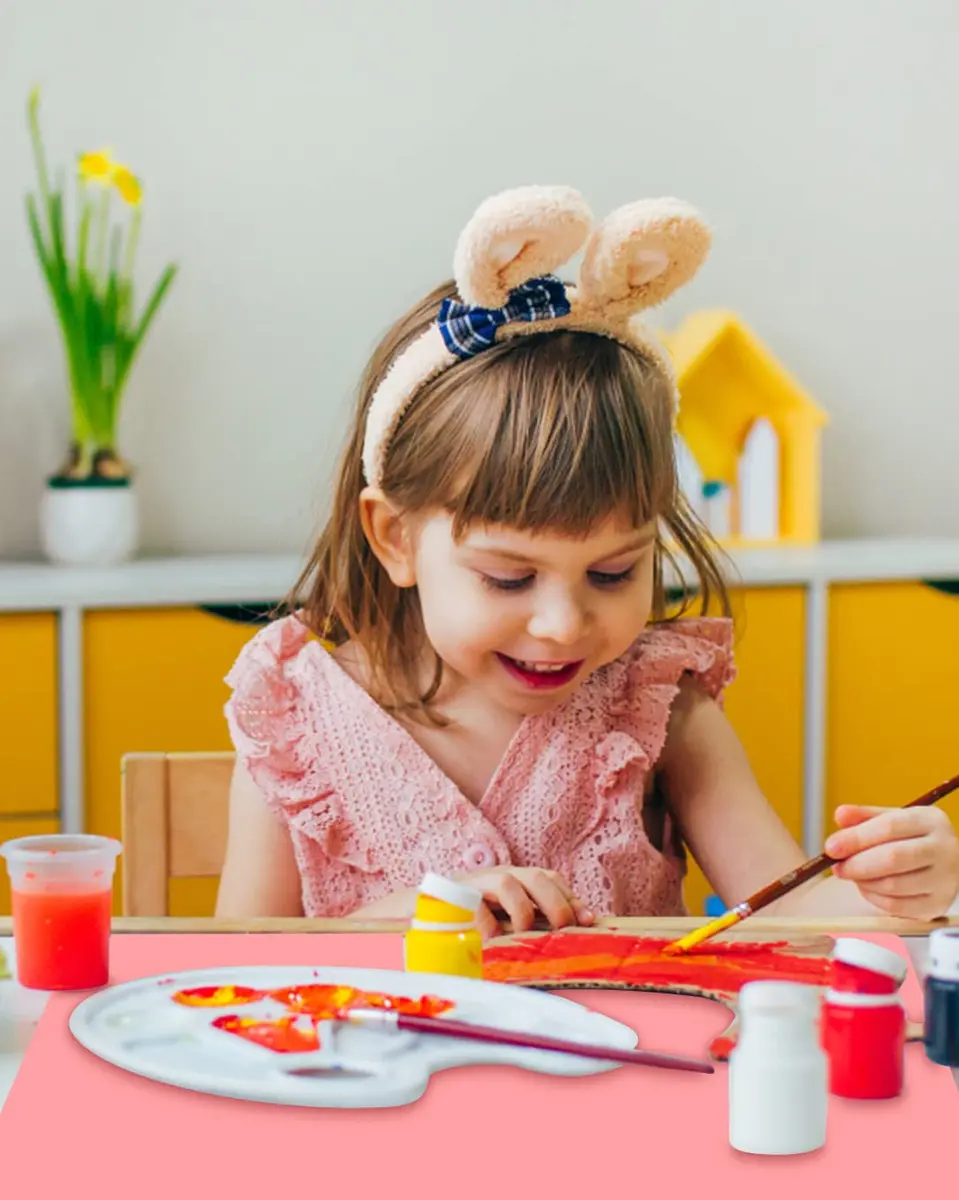 QPIX DIGITAL Extra Large Silicone Craft Mat 60x40 cm (23.62x15.75 inches) | BPA-Free Food-Grade Silicone for Kids Crafts, Baking, and Dining - view 3