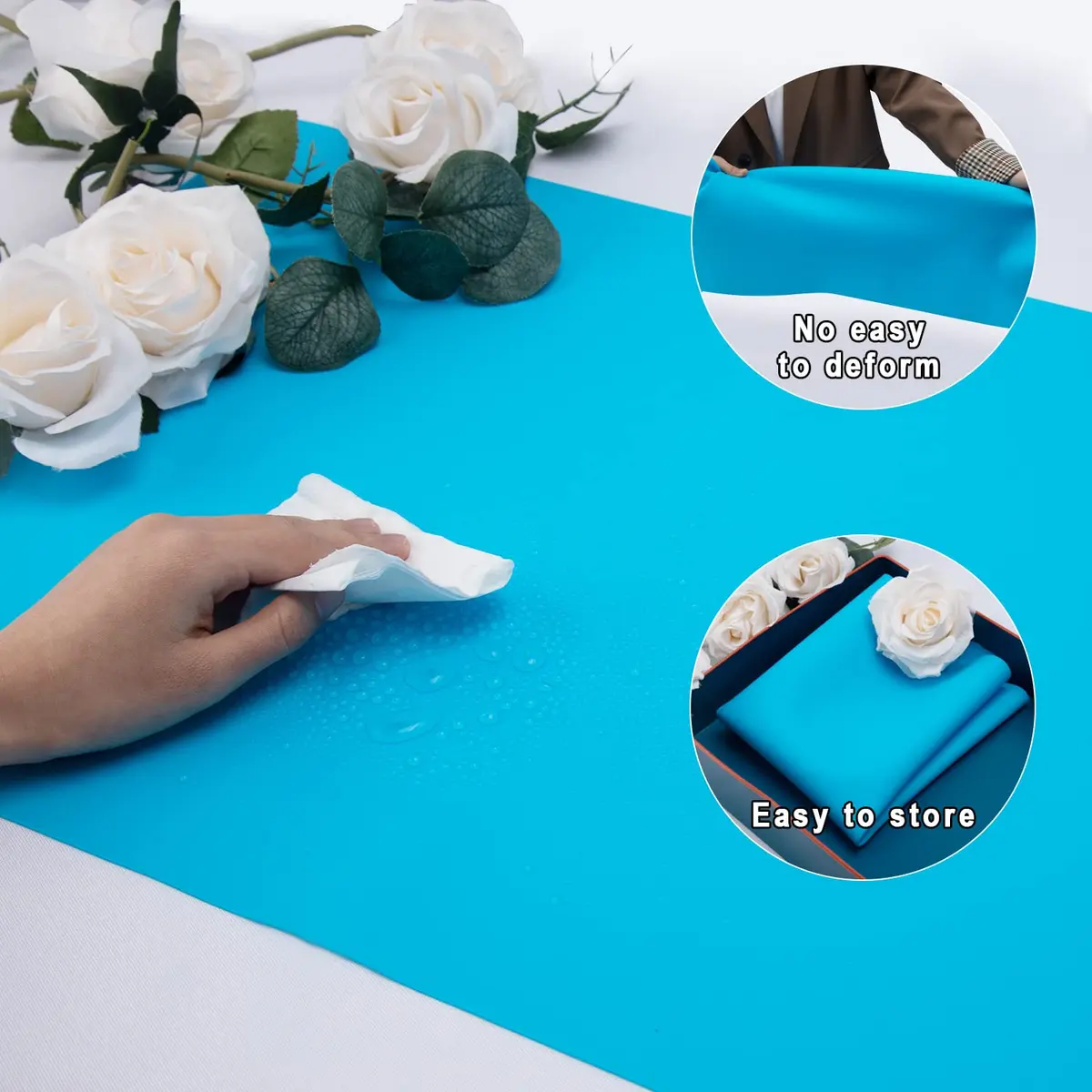 QPIX DIGITAL Extra Large Silicone Craft Mat 59.94cm x 40cm (23.62x15.75 inches) | Food-Grade BPA-Free & Heat Resistant - view 6