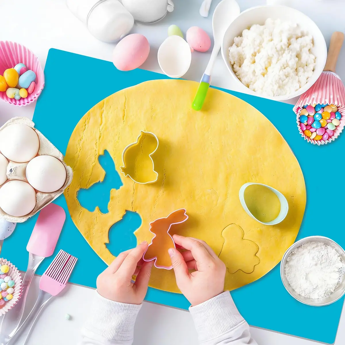 QPIX DIGITAL Extra Large Silicone Craft Mat 59.94cm x 40cm (23.62x15.75 inches) | Food-Grade BPA-Free & Heat Resistant - view 2