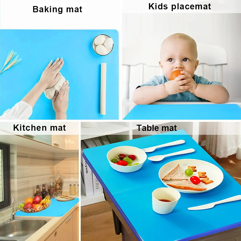 QPIX DIGITAL Extra Large Silicone Craft Mat 59.94cm x 40cm (23.62x15.75 inches) | Food-Grade BPA-Free & Heat Resistant - view 3