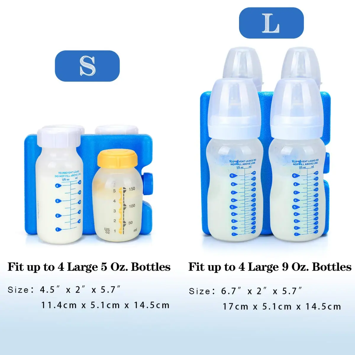 Teamoy Breastmilk Ice Pack Medium 16.8cm x 19cm x 5.4cm | BPA-Free Ice Pack for Breastmilk Storage - view 2