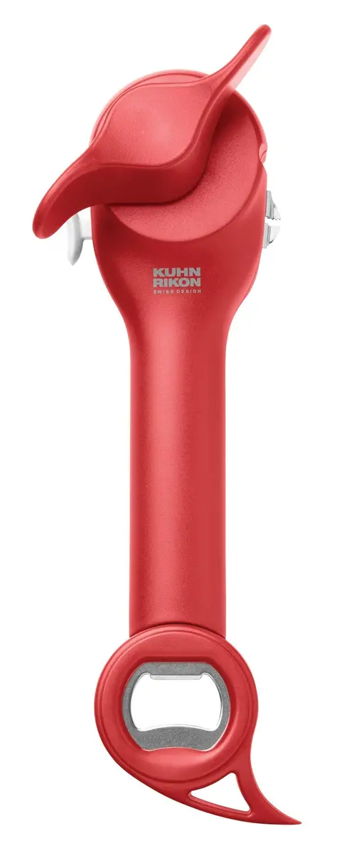 Kuhn Rikon 5-in-1 Auto Safety Master Opener for Cans, Bottles and Jars, White, 9 x 2.75 inches | Swiss Precision Kitchen Gadget - view 2