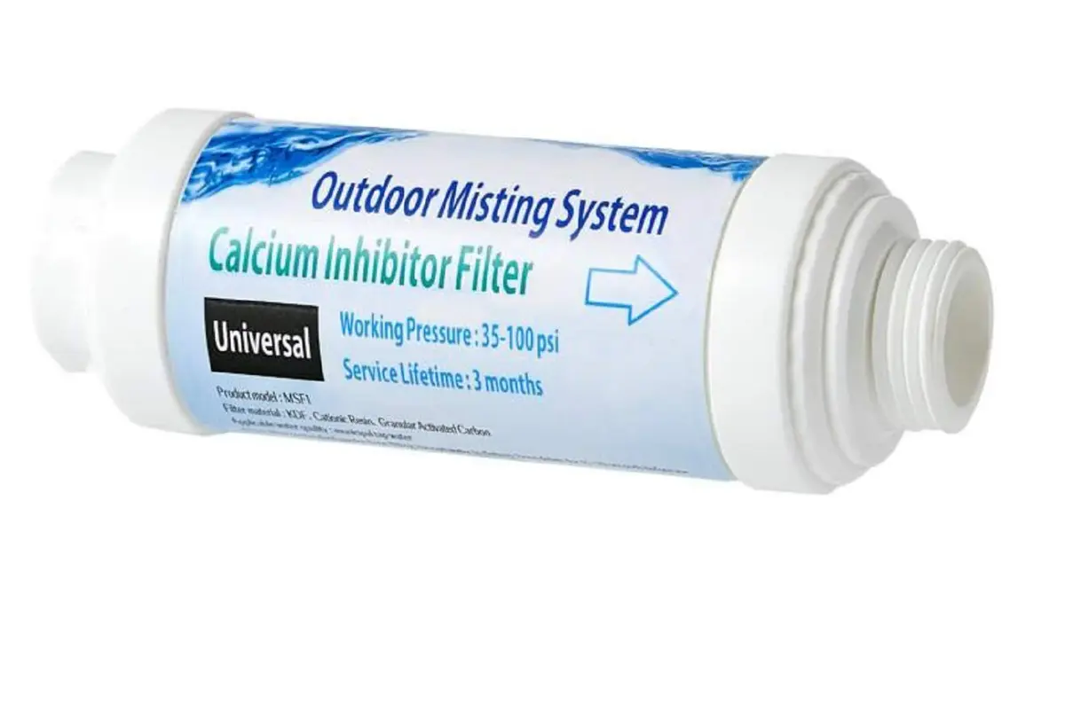 H&G lifestyles Misting System Calcium Inhibitor Filter for Mister | Outdoor Water Filter for Patios & Gardens - main product image