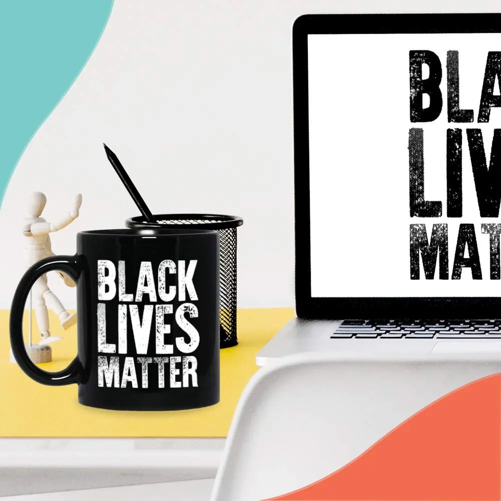 Bubble Hugs Black Lives Matter Coffee Mug 11oz | Racial Equality Inspirational Gift - view 6