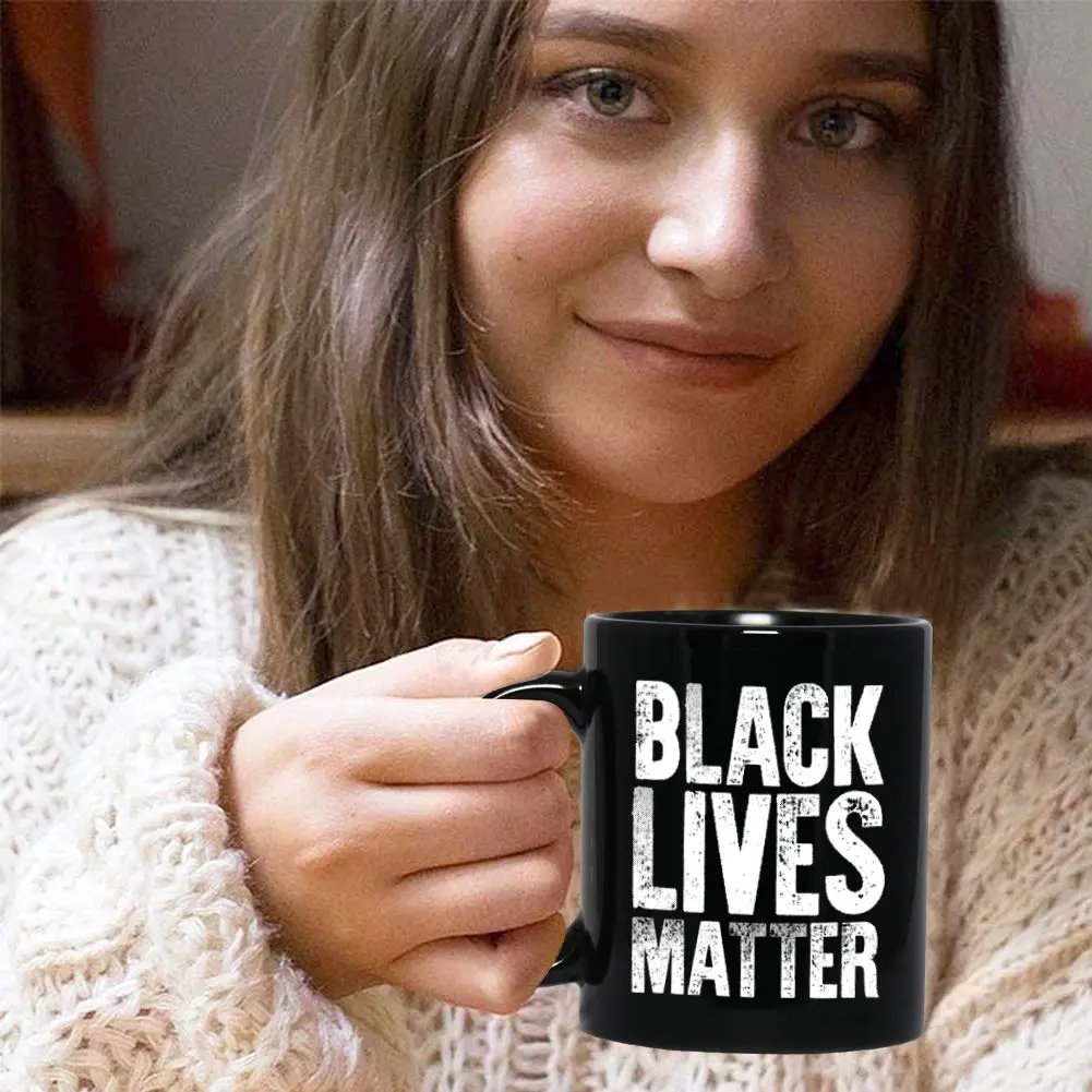 Bubble Hugs Black Lives Matter Coffee Mug 11oz | Racial Equality Inspirational Gift - view 7