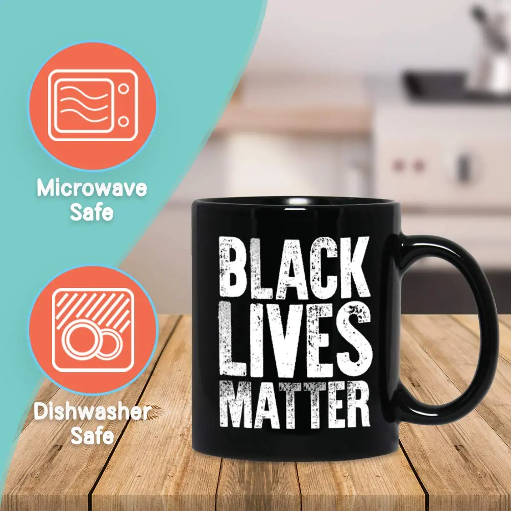 Bubble Hugs Black Lives Matter Coffee Mug 11oz | Racial Equality Inspirational Gift - view 2