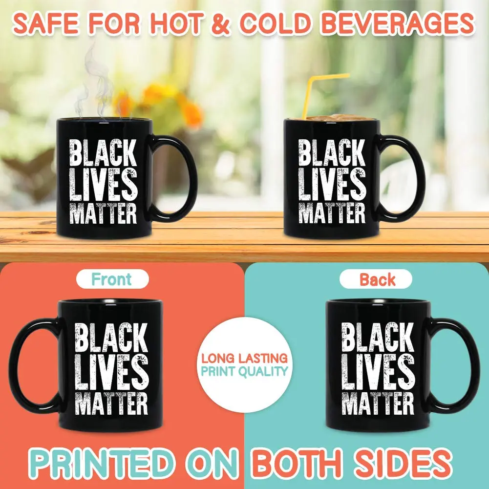 Bubble Hugs Black Lives Matter Coffee Mug 11oz | Racial Equality Inspirational Gift - view 3