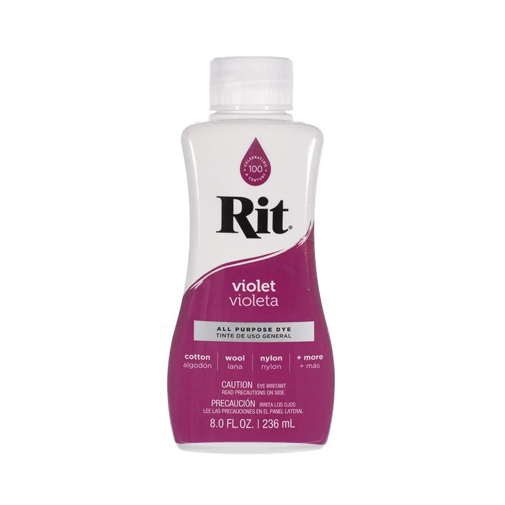 Craft County Rit Dye Liquid Violet 8 Oz | Vibrant Color for Fabric & Crafts - main product image