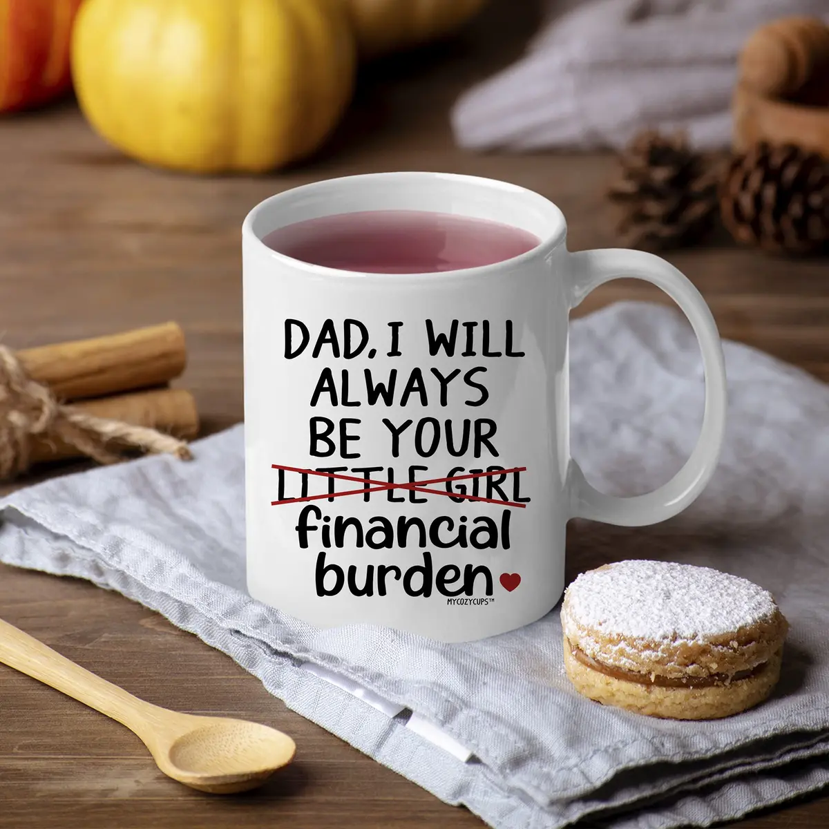 MyCozyCups Father's Day Mug For Dad From Daughter | Funny 11oz Gift for Dad in India - view 7