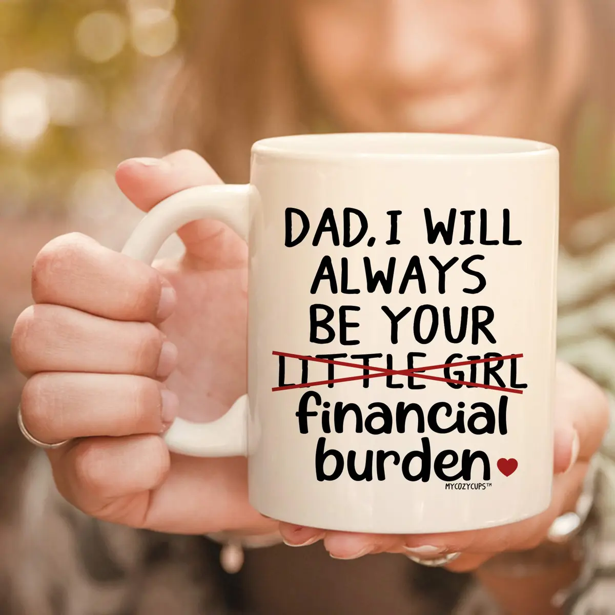 MyCozyCups Father's Day Mug For Dad From Daughter | Funny 11oz Gift for Dad in India - view 2