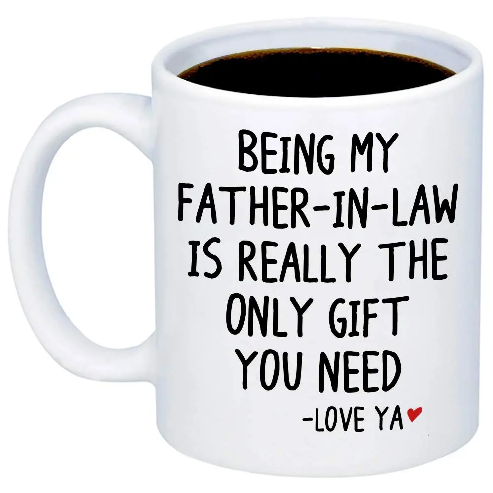 MyCozyCups Father's Day Mug for In Law 11oz | Funny Sarcastic Gift for Dad-in-Law - main product image