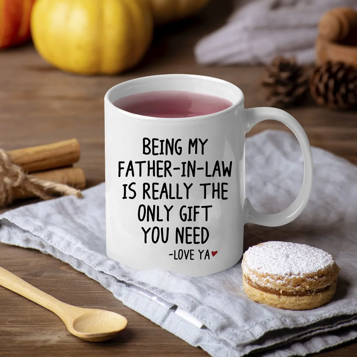 MyCozyCups Father's Day Mug for In Law 11oz | Funny Sarcastic Gift for Dad-in-Law - view 7