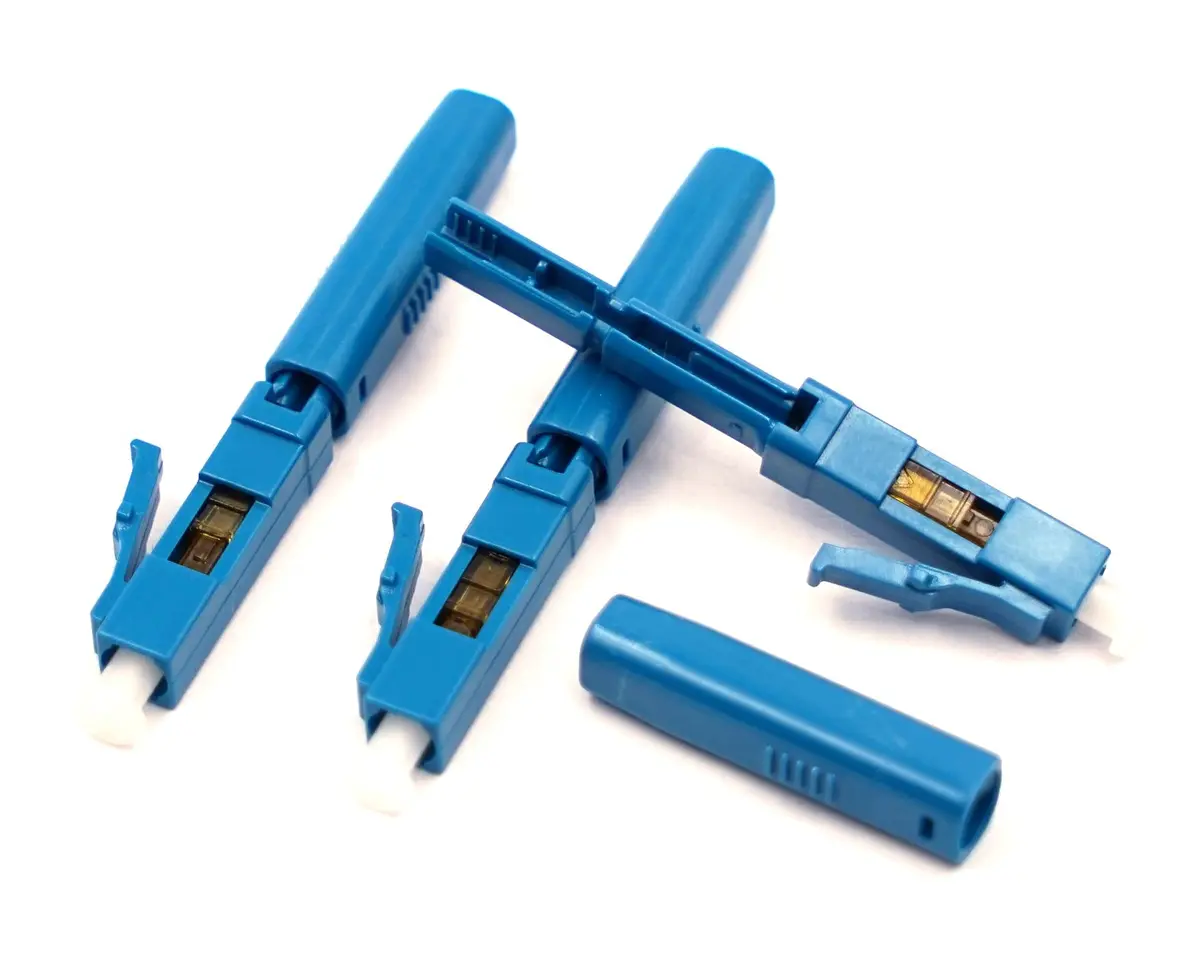 Leite LC UPC Fiber Optic Quick Connector 10-Pack with Tools | Single Mode Mechanical Fast Connector for FTTH CATV Network Instrument - main product image