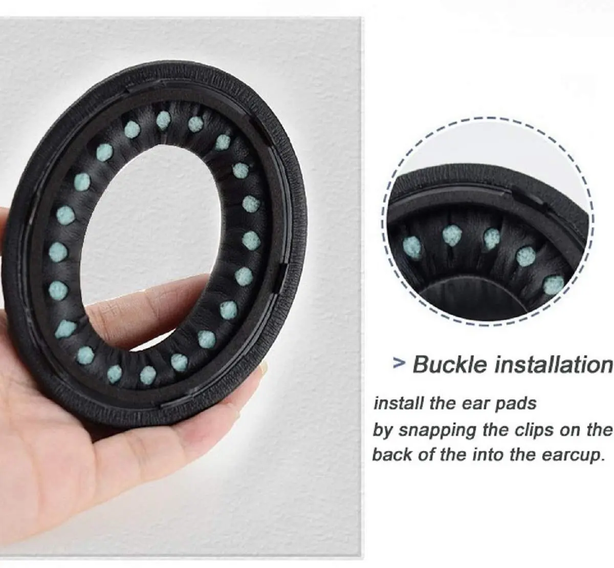Luckvan Replacement Ear Pads for Bose 700 Headphones - NC700 Ear Pads Cushion, Black (5 in x 4 in x 0.5 in) - view 5