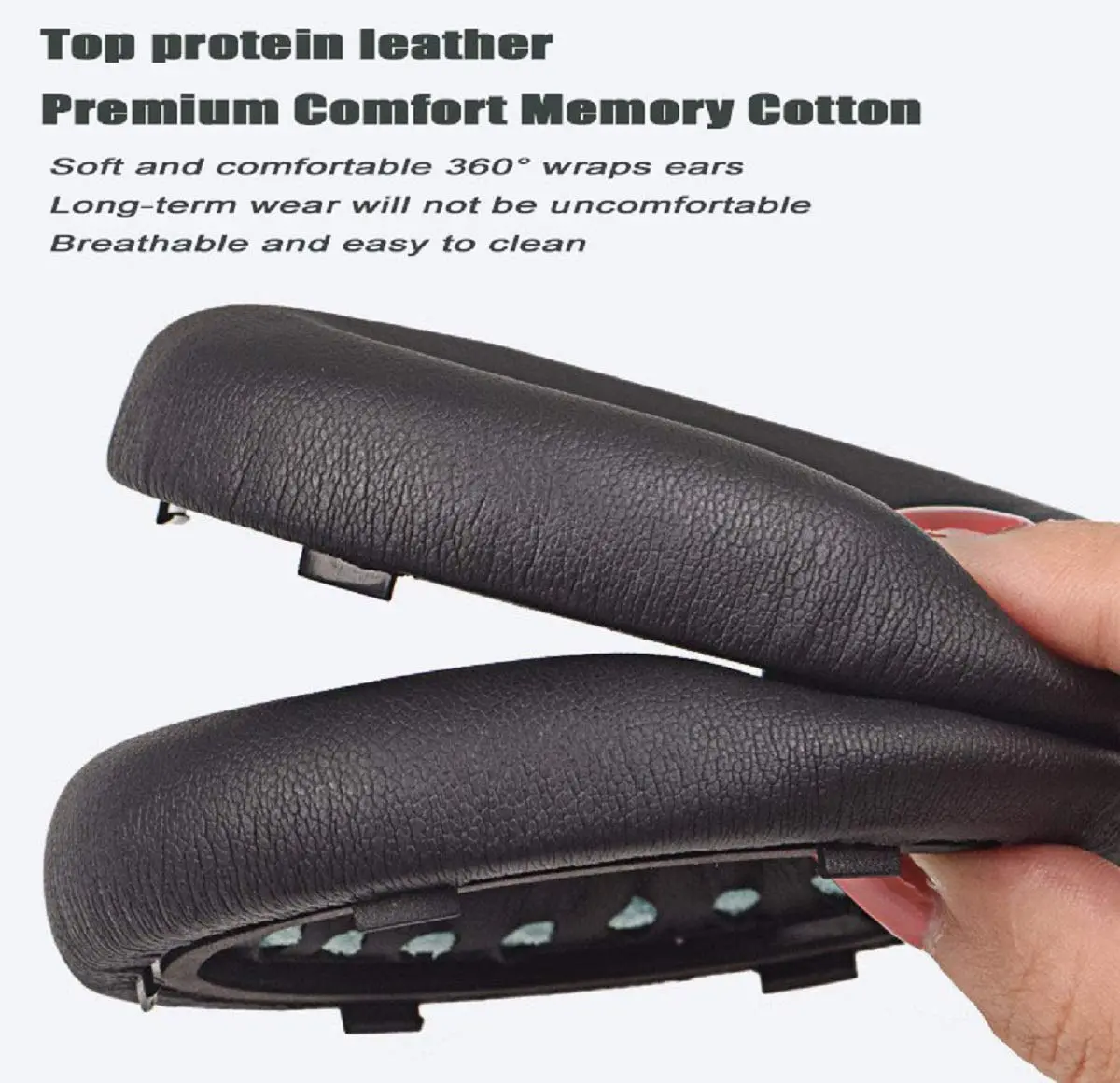 Luckvan Replacement Ear Pads for Bose 700 Headphones - NC700 Ear Pads Cushion, Black (5 in x 4 in x 0.5 in) - view 3