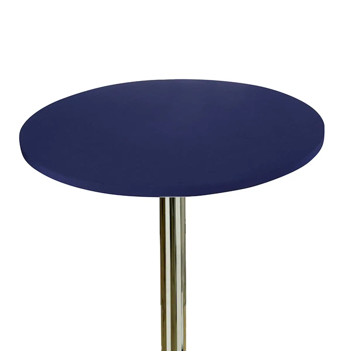 JISEN 30 Inch Round Tablecloth A-Navy | Stretchable Fitted Spandex Cover - view 2
