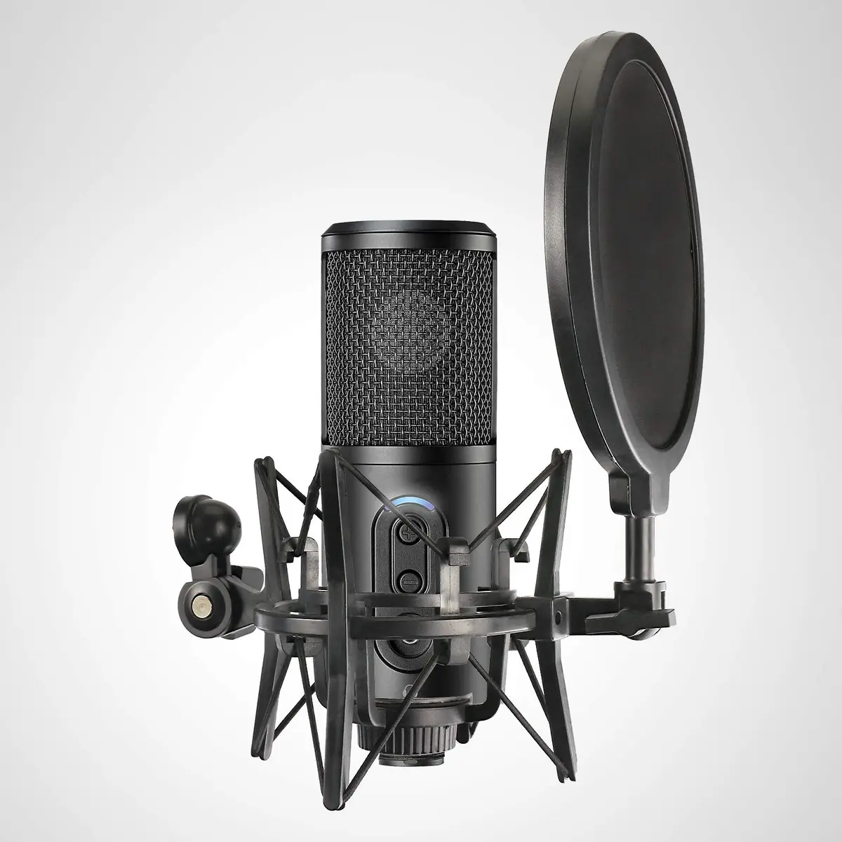 YOUSHARES Shock Mount with Pop Filter & Windscreen for Audio-Technica ATR2500X/ATR2500 USB Mics | Reduces Vibration Noise - view 2