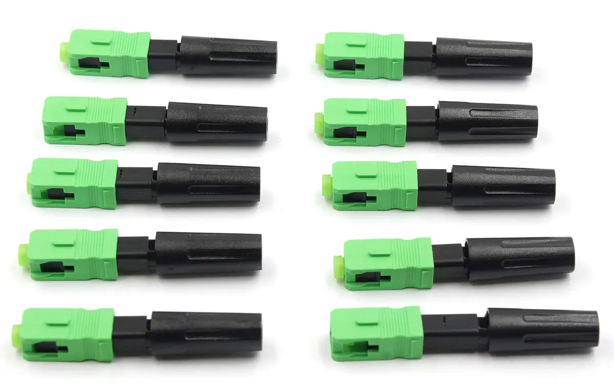 Leite SC APC Fiber Optic Quick Connector 10-Pack | Reusable Mechanical Fast Connectors for FTTH CATV Network - view 5
