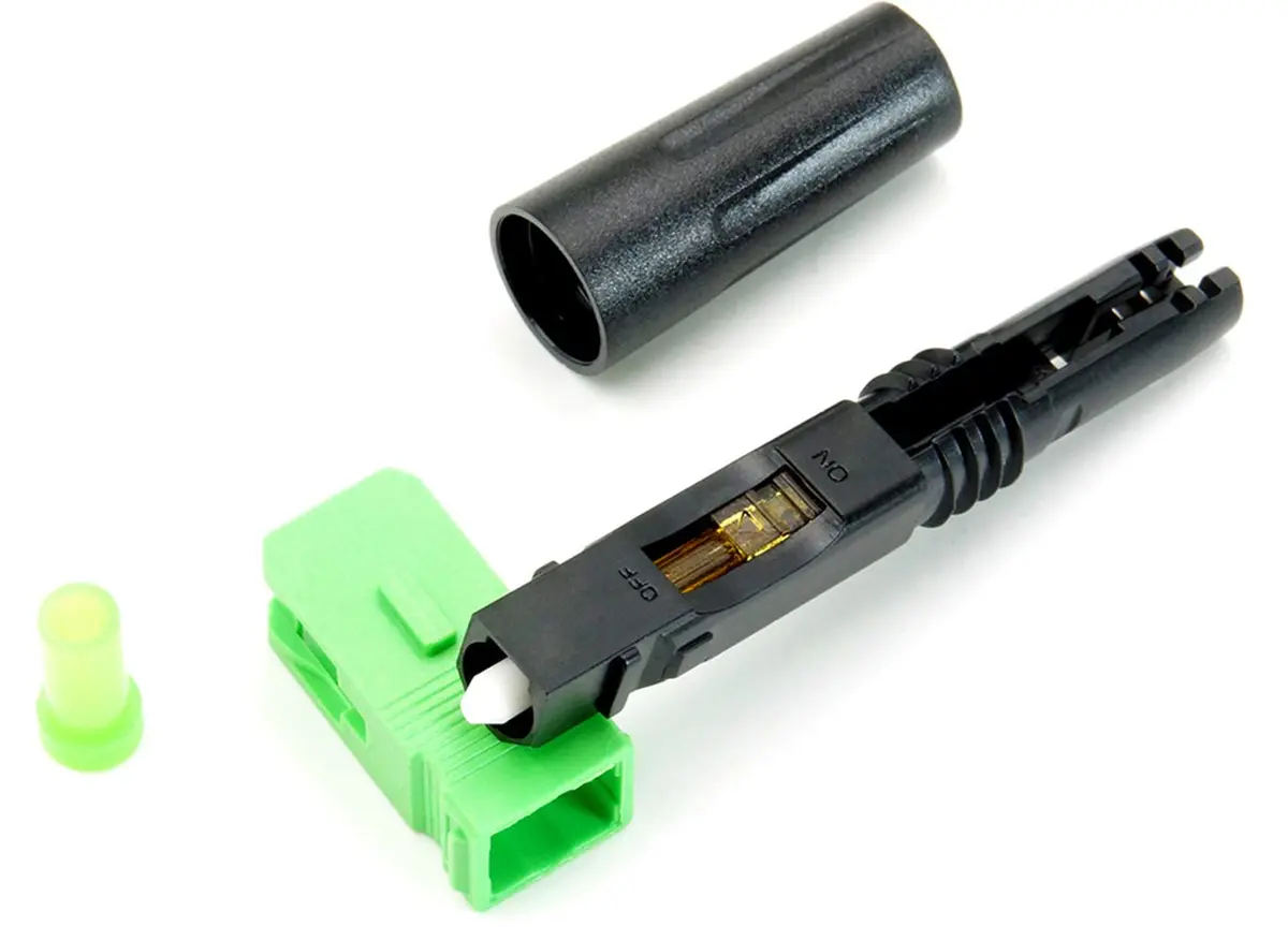 Leite SC APC Fiber Optic Quick Connector 10-Pack | Reusable Mechanical Fast Connectors for FTTH CATV Network - view 2