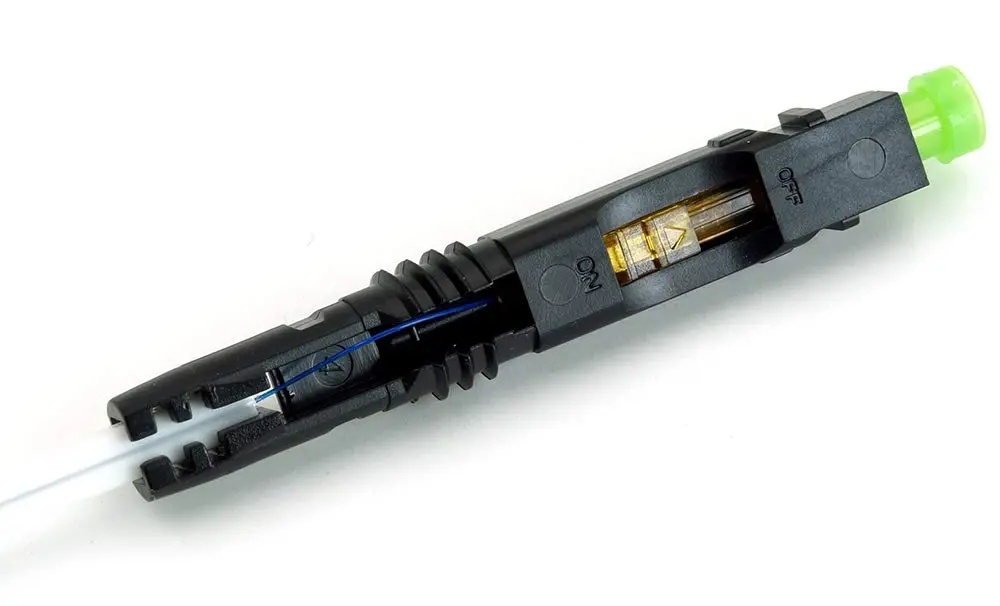Leite SC APC Fiber Optic Quick Connector 10-Pack | Reusable Mechanical Fast Connectors for FTTH CATV Network - view 4