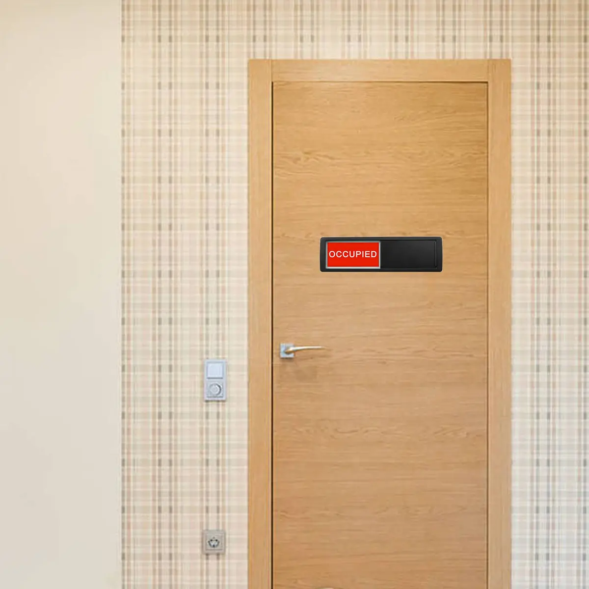 LoYinLo Vacant Occupied Privacy Sign 7'' x 2'' | Slider Door Indicator for Home & Office - view 5