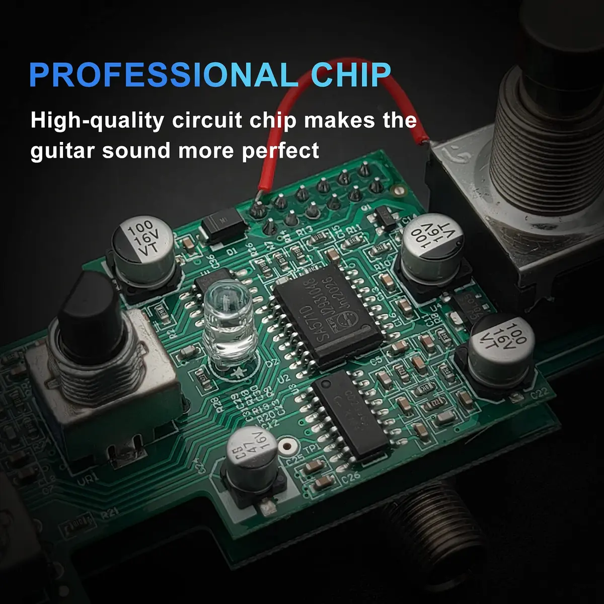 SAPHUE Classic Chorus Guitar Effects Pedal 10.67cm (4.2in) | True Bypass Analog Tone - view 3