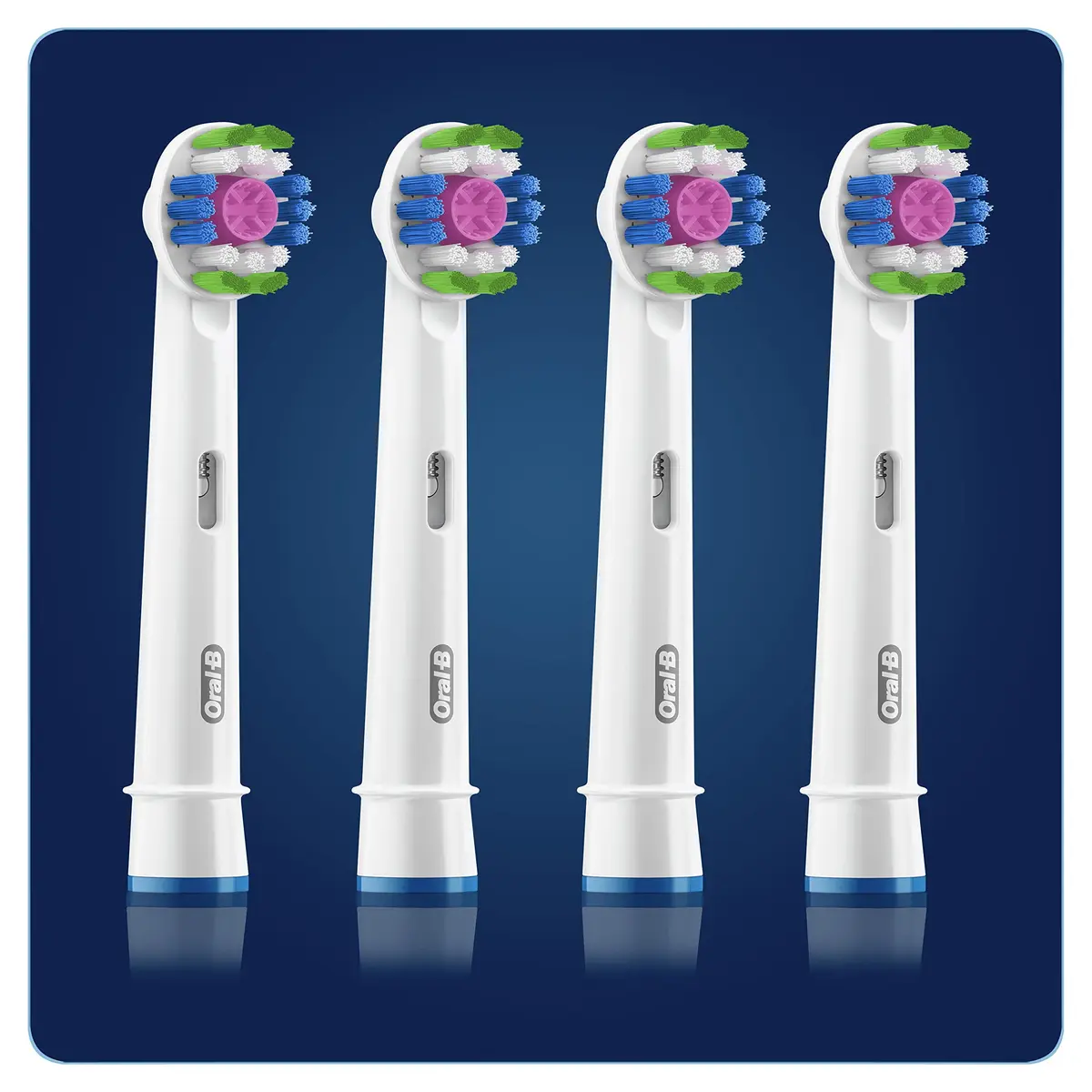 Oral-B 3D White Electric Toothbrush Head Replacement 4 Count | Whitens Teeth from Day 1 - view 2