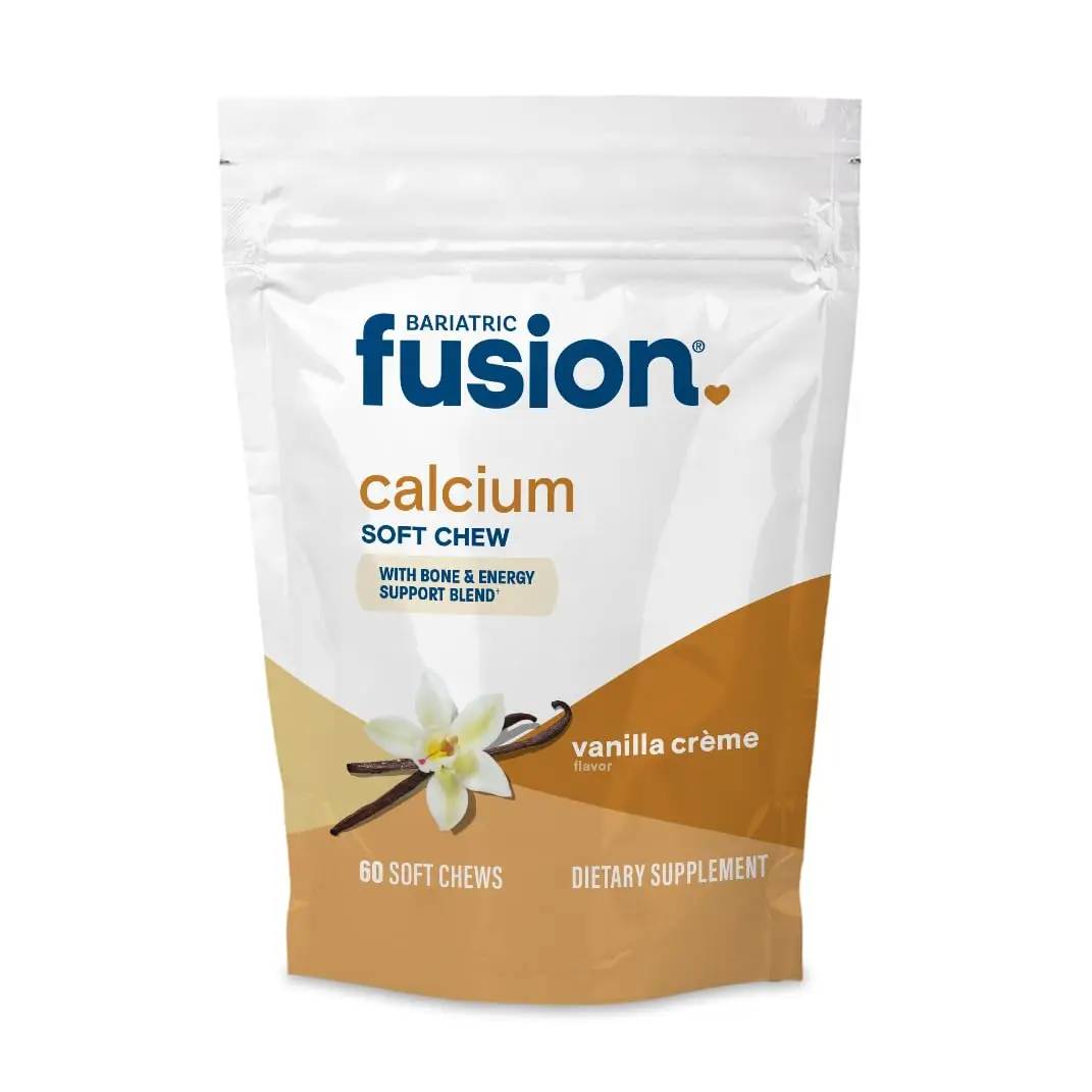 Bariatric Fusion Calcium Soft Chews, Vanilla, 60 Count | Supports Bone & Energy - main product image