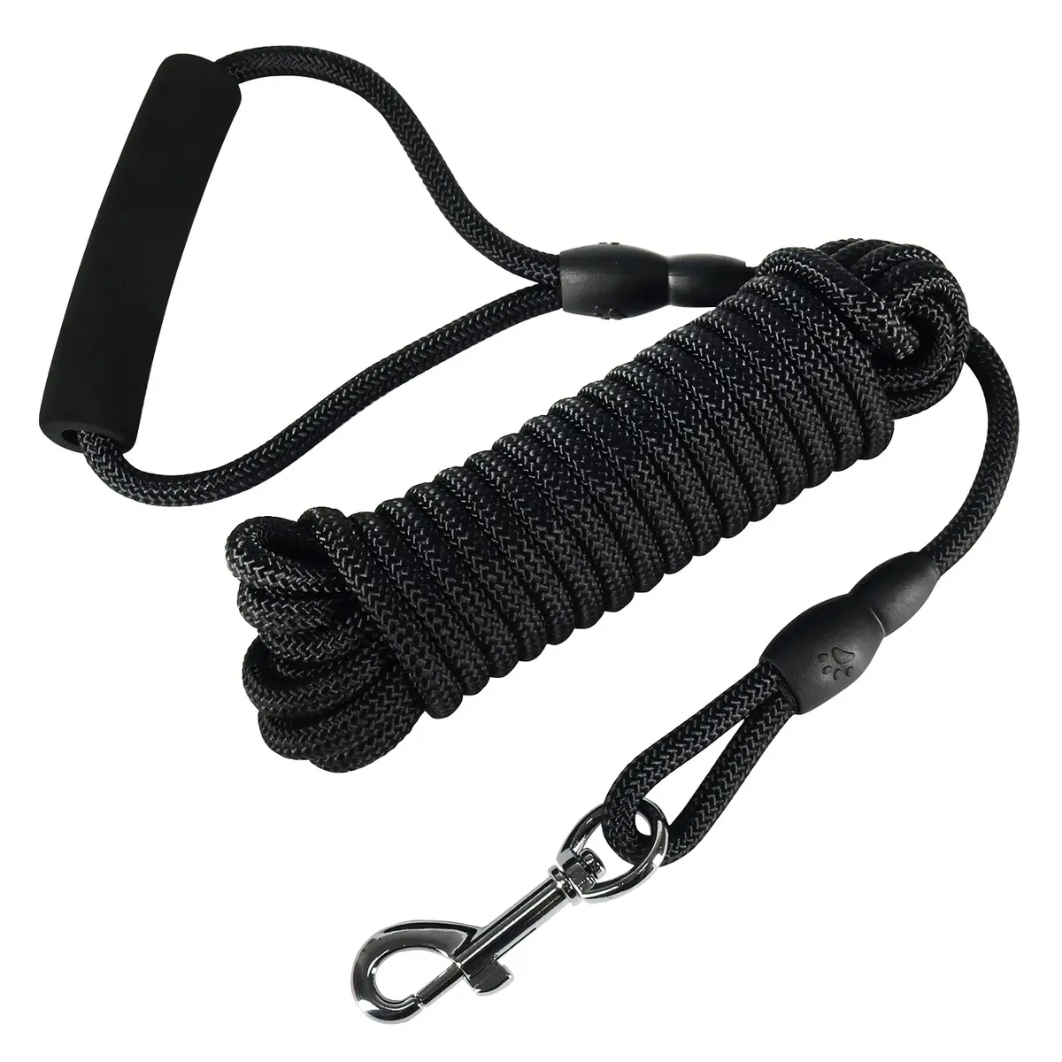 Vivifying 6m (20ft) Floating Dog Check Cord Leash | Durable Polypropylene Rope with Padded Handle & 360° Swivel Clasp - main product image
