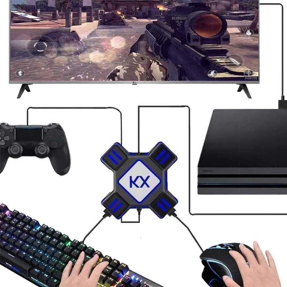 JZW-Shop Keyboard Mouse Converter for PS4/Switch/PS3/Xbox One | Plug and Play Adapter - view 3