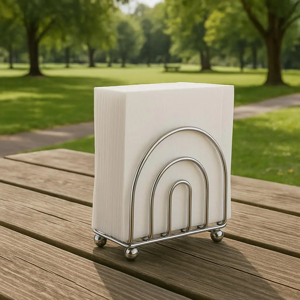 BNYD Chrome Paper Napkin Holder & Tissue Dispenser | 15.2 cm (6 in) Height - view 5