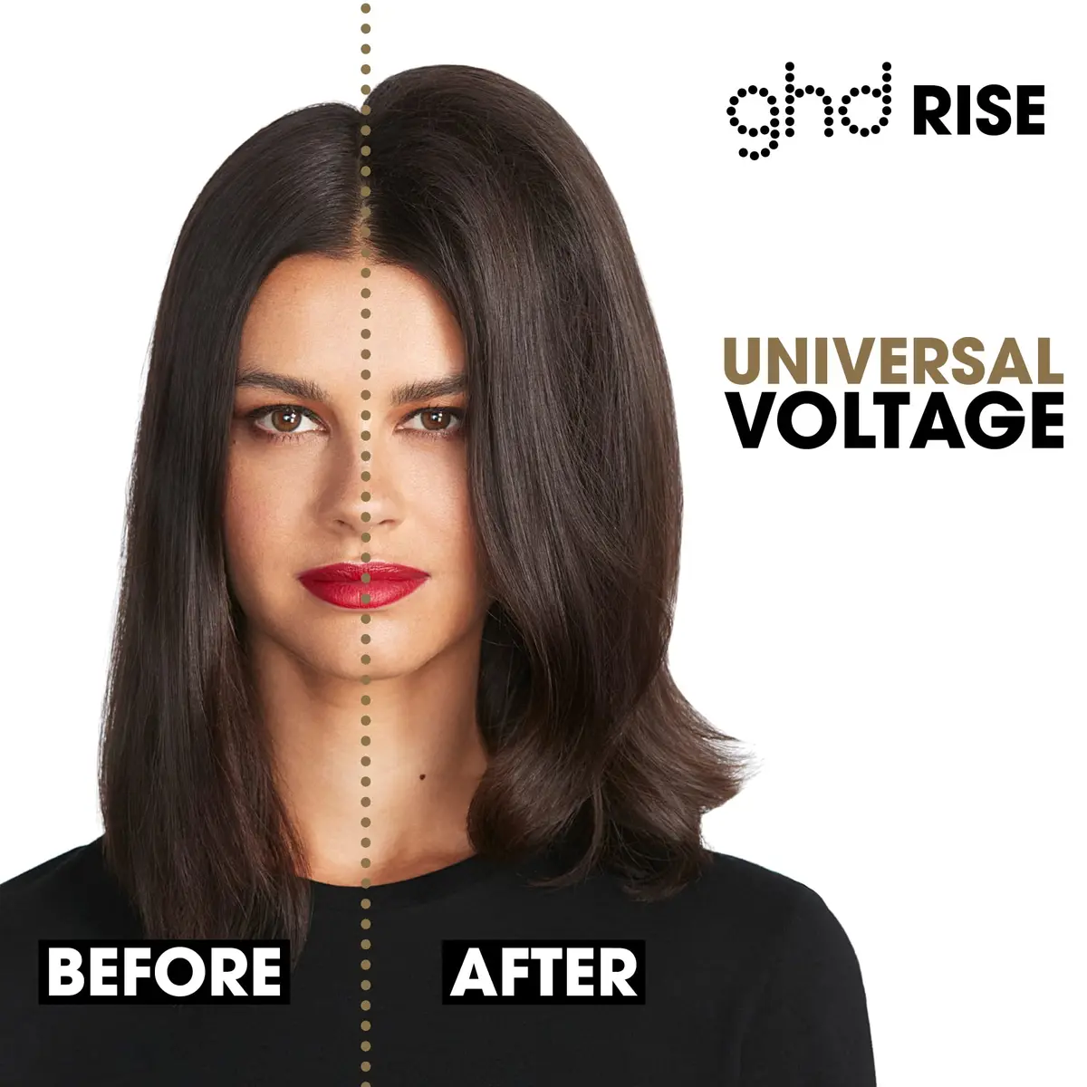 ghd Rise Volumizing Hot Hair Brush 1 Count (Black) | 2x Root Lift & 365°F Safe Styling - view 5