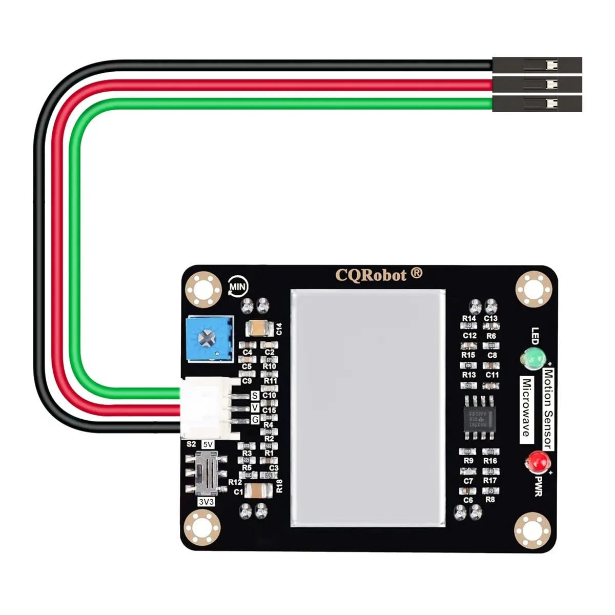 CQRobot Microwave Motion Sensor 10.525GHz Compatible with Arduino & Raspberry Pi | Long Detection Range - main product image