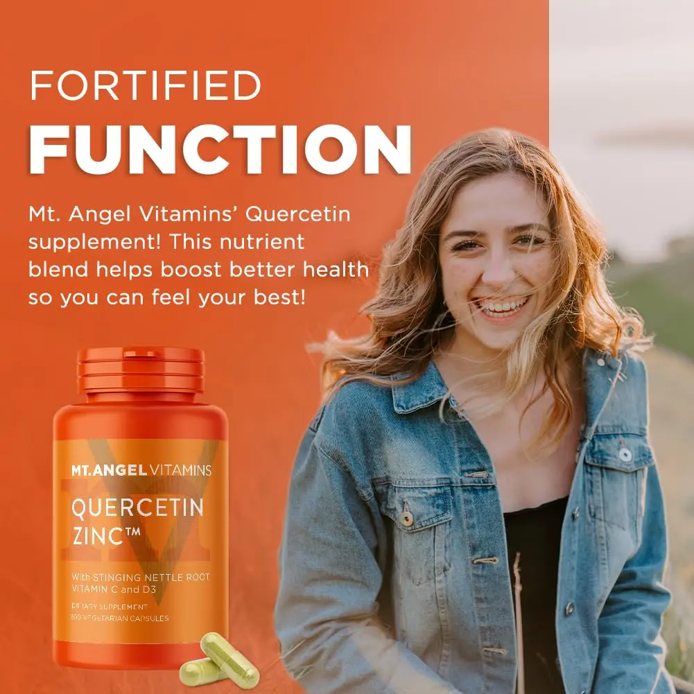 Mt. Angel Vitamins - Zinc Quercetin with Bromelain Supplement 500mg Capsules | Immune Support & Respiratory Health (300ct) - view 2